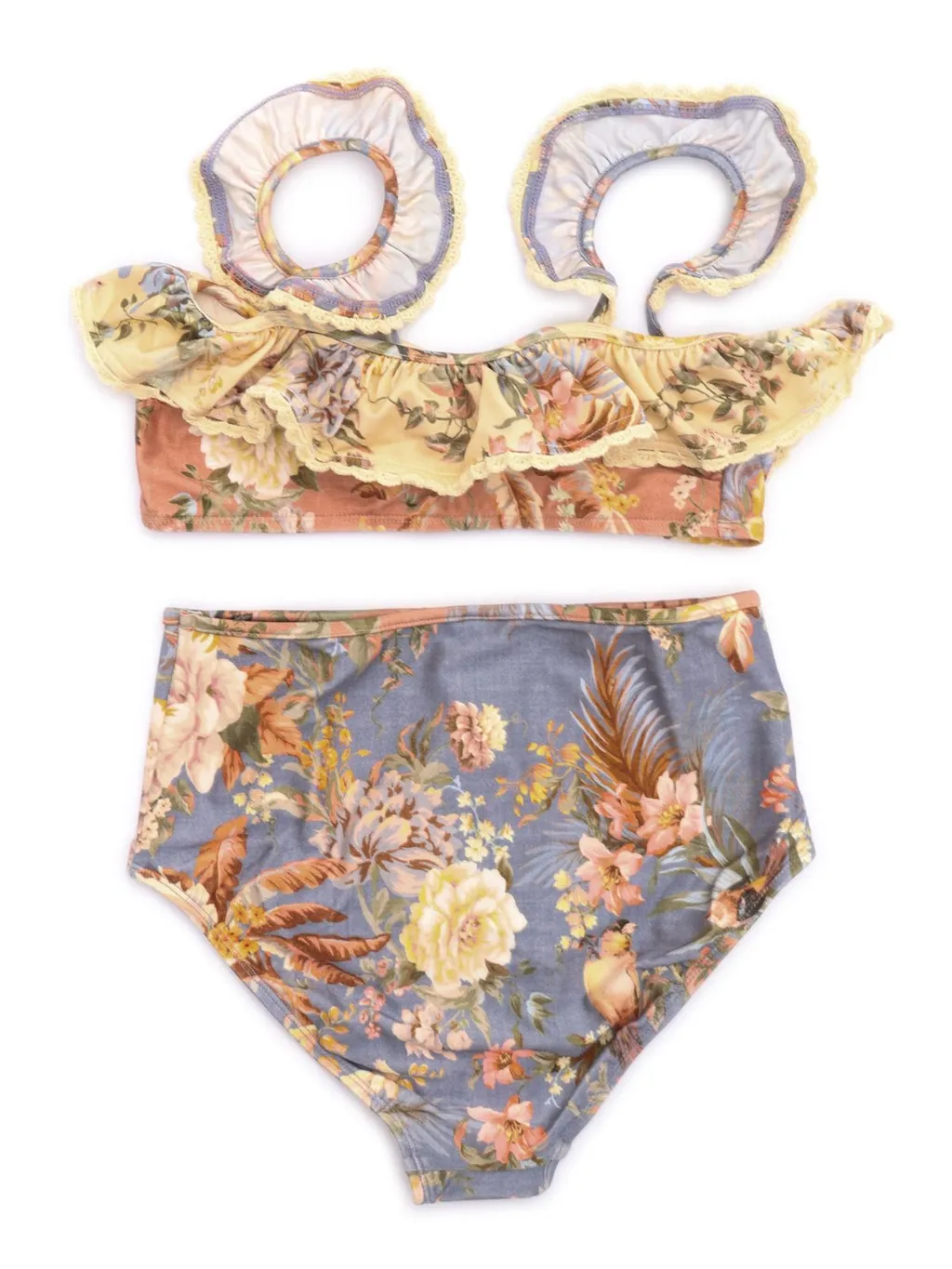 Zimmermann Kids Tallow Floral Print Bikini Set