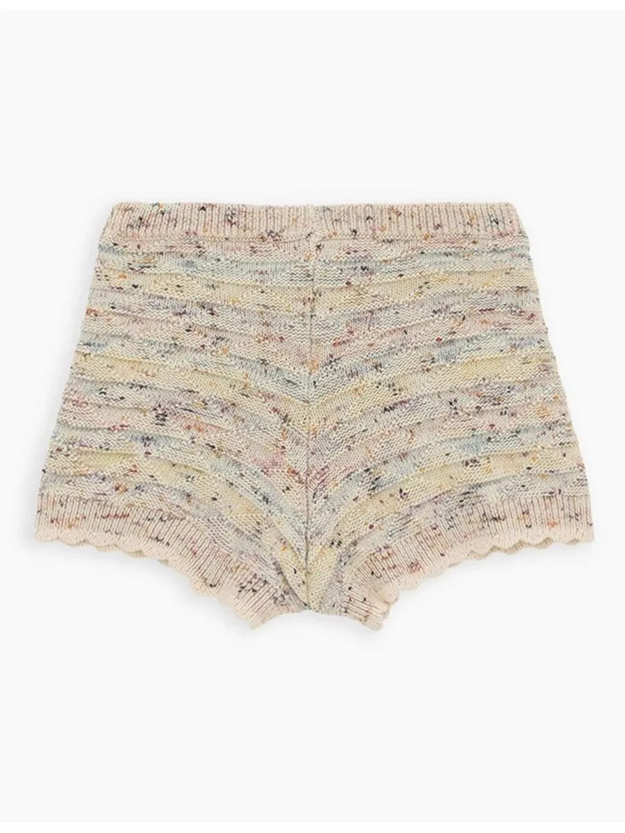 Zimmermann Kids Textured Knit Shorts