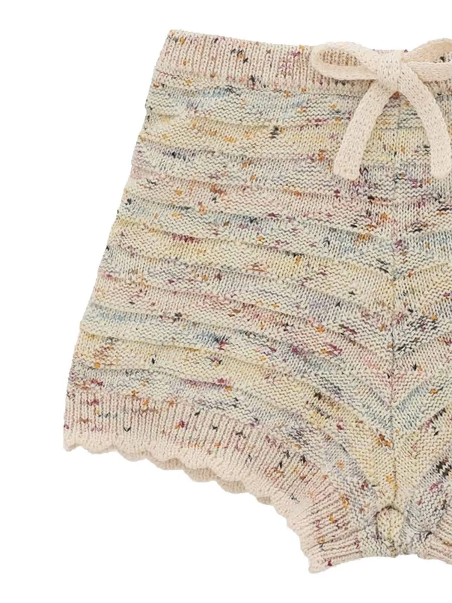 Zimmermann Kids Textured Knit Shorts