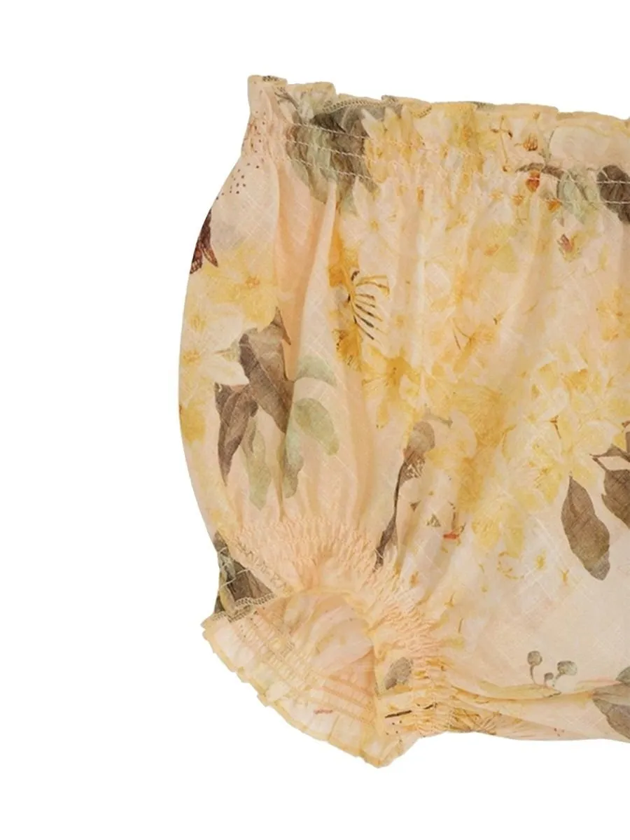 Zimmermann Kids Floral Cotton Shorts