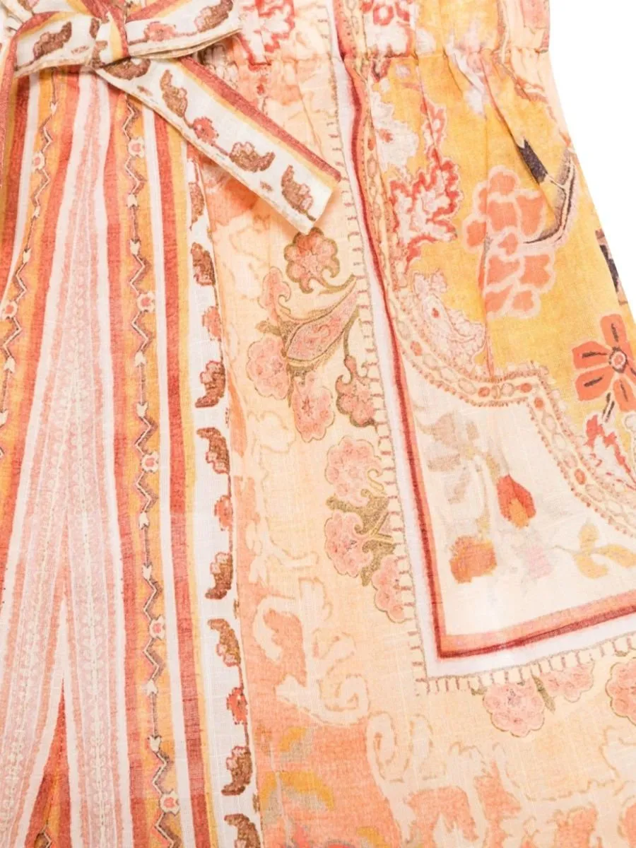 Zimmermann Kids Printed Cotton Shorts