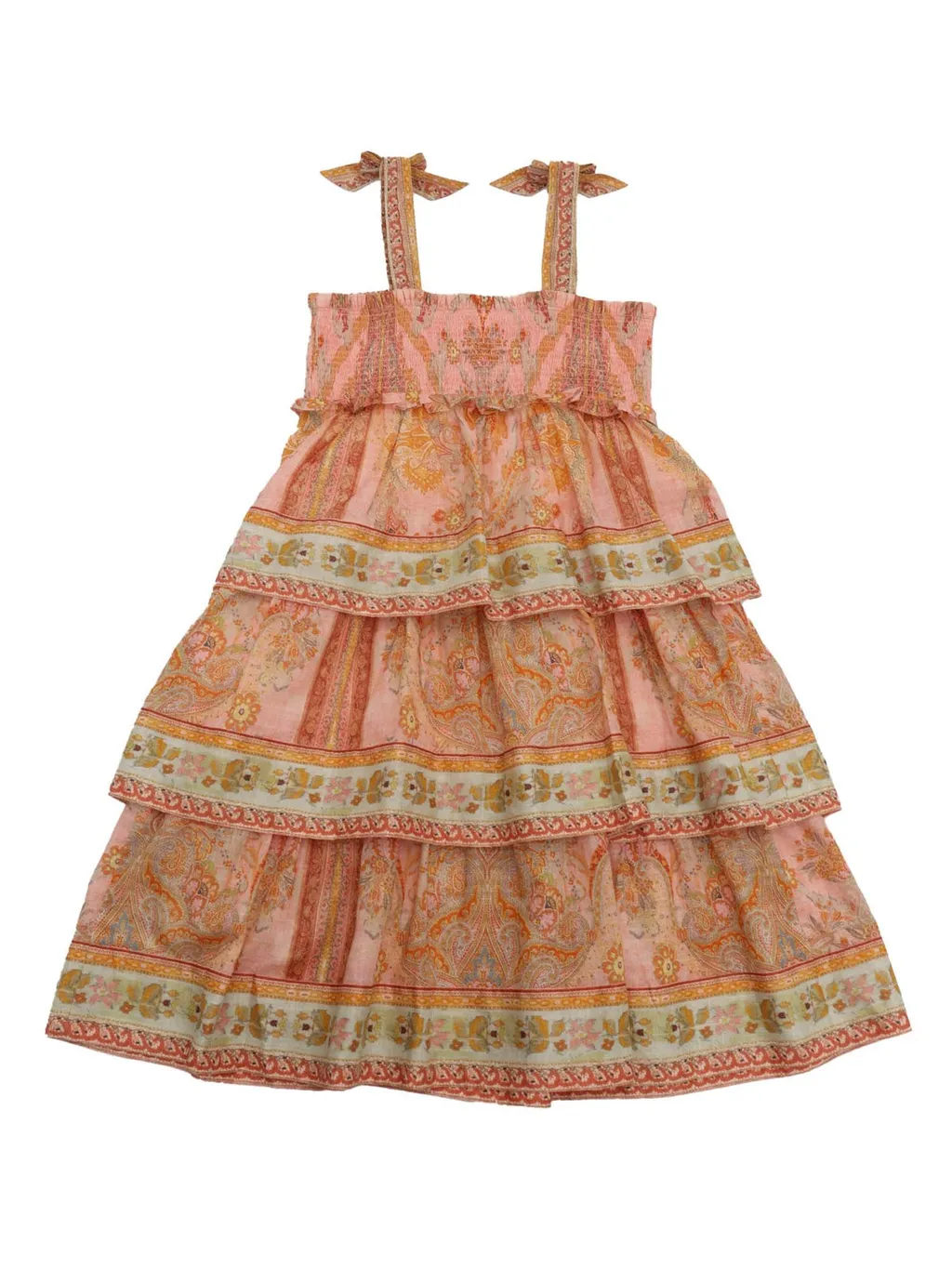 Zimmermann Kids Wylie Shoulder-Bow Dress