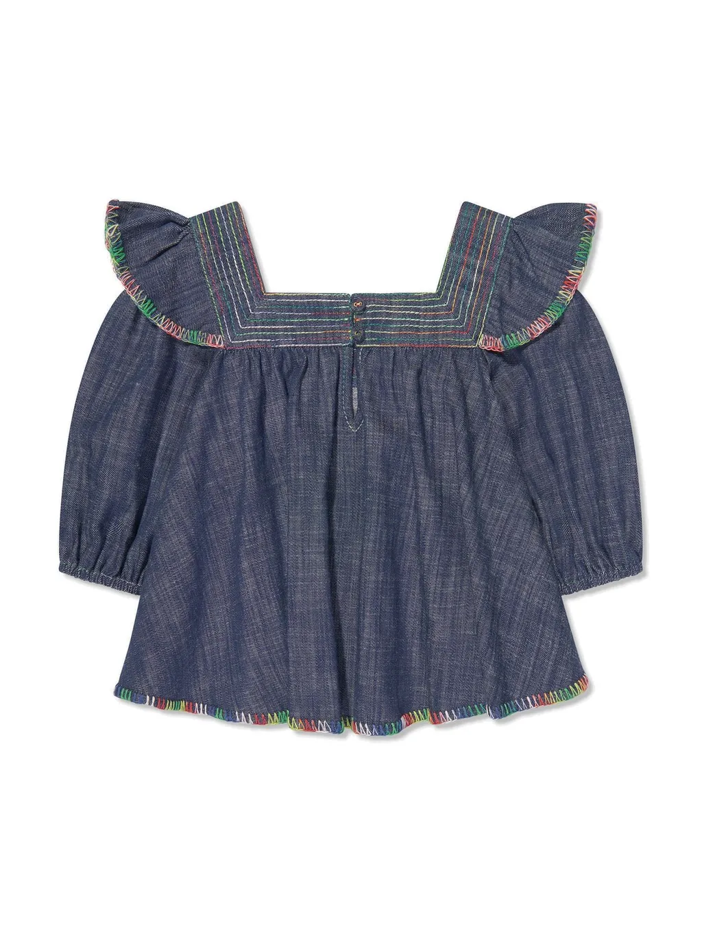 Zimmermann Kids Alight Denim Blouse