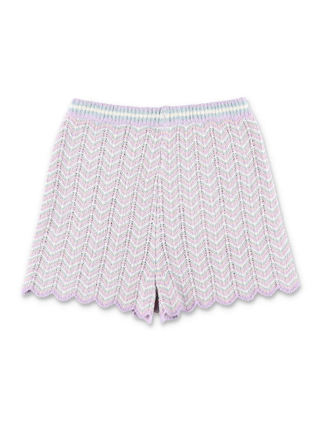 Zimmermann Kids Halliday Textured Knitted Shorts