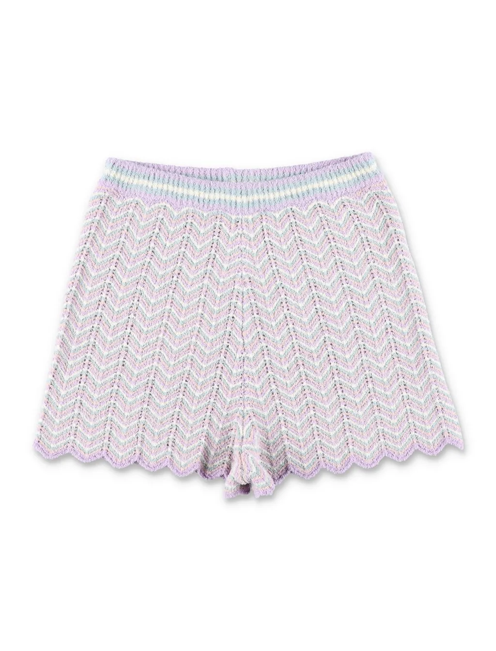 Zimmermann Kids Halliday Textured Knitted Shorts