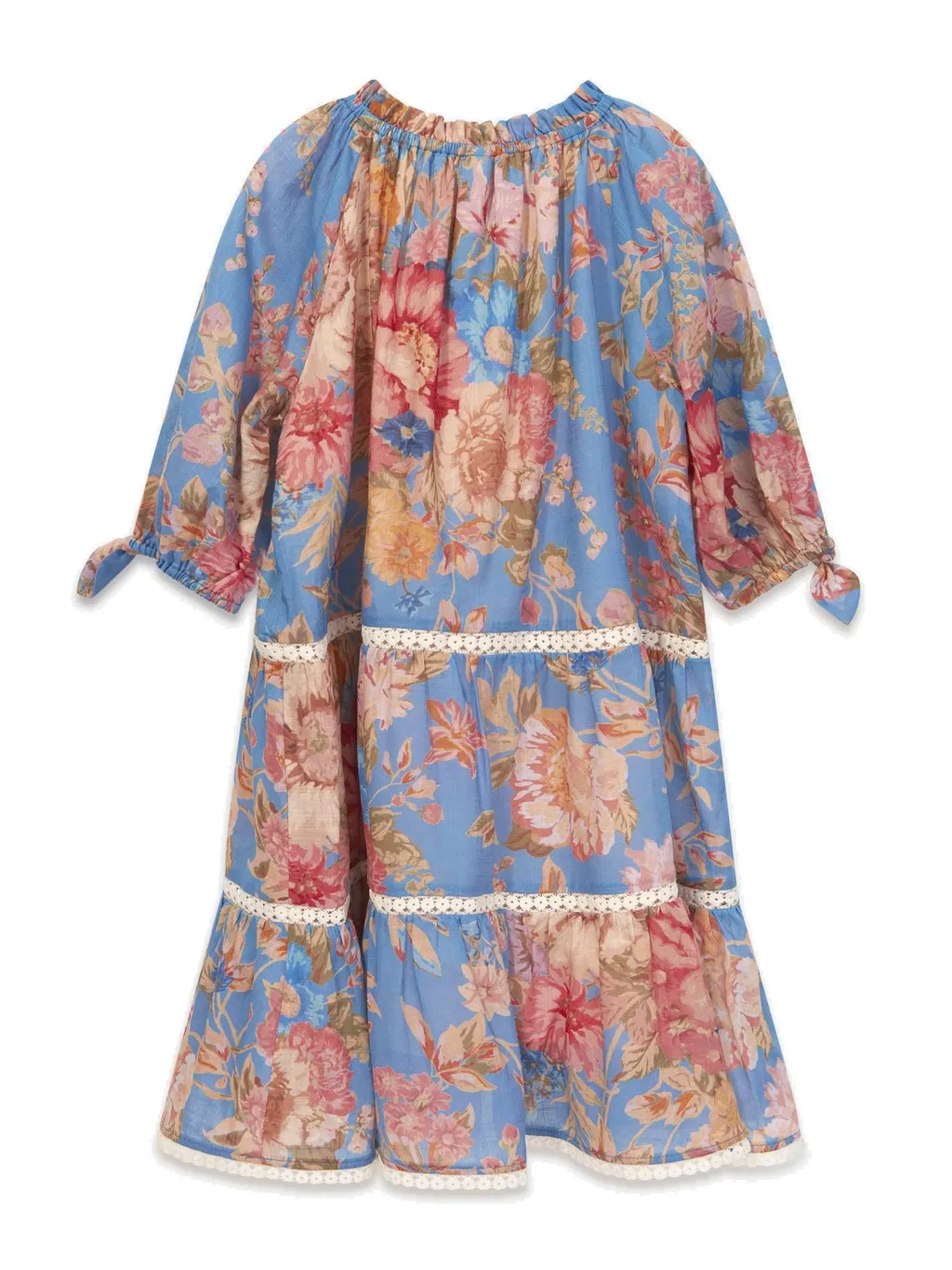 Zimmermann Kids August Puff Sleeved Mini Dress