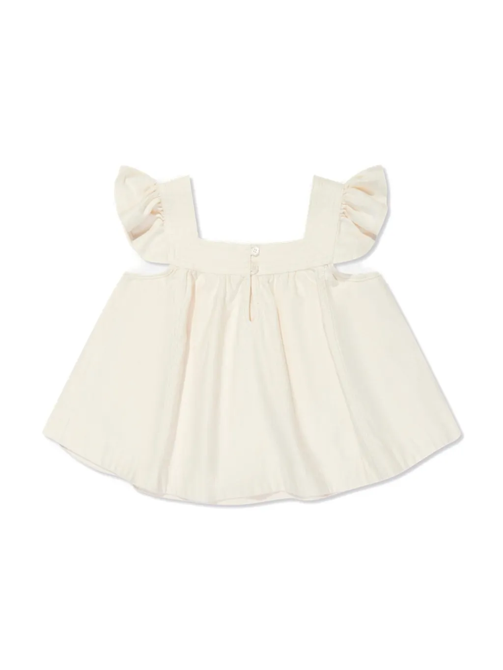 Zimmermann Kids Halliday Square Neck Denim Top