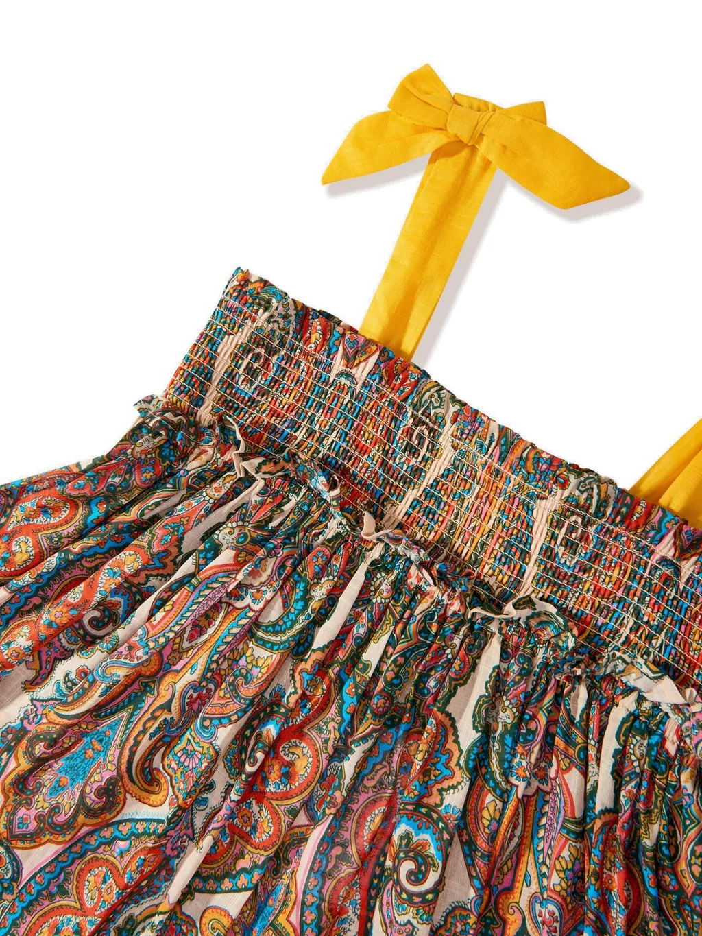 Zimmermann Kids Ottie Paisley-Printed Shirred Dress