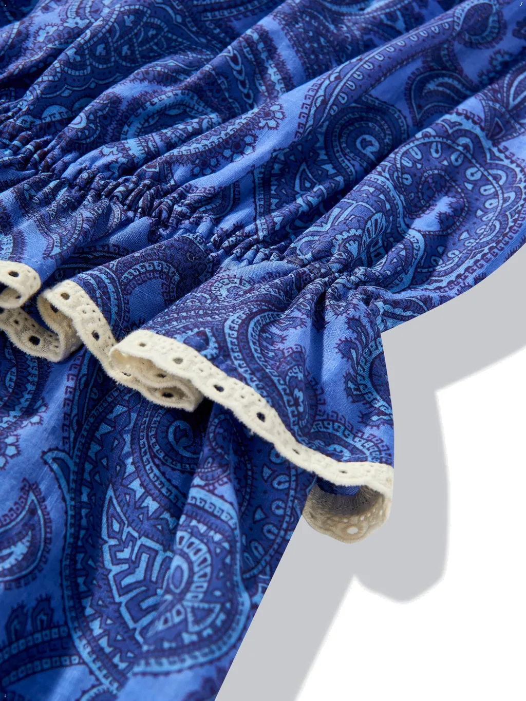 Zimmermann Girls Paisley Ottie Tie -Fastened Playsuit