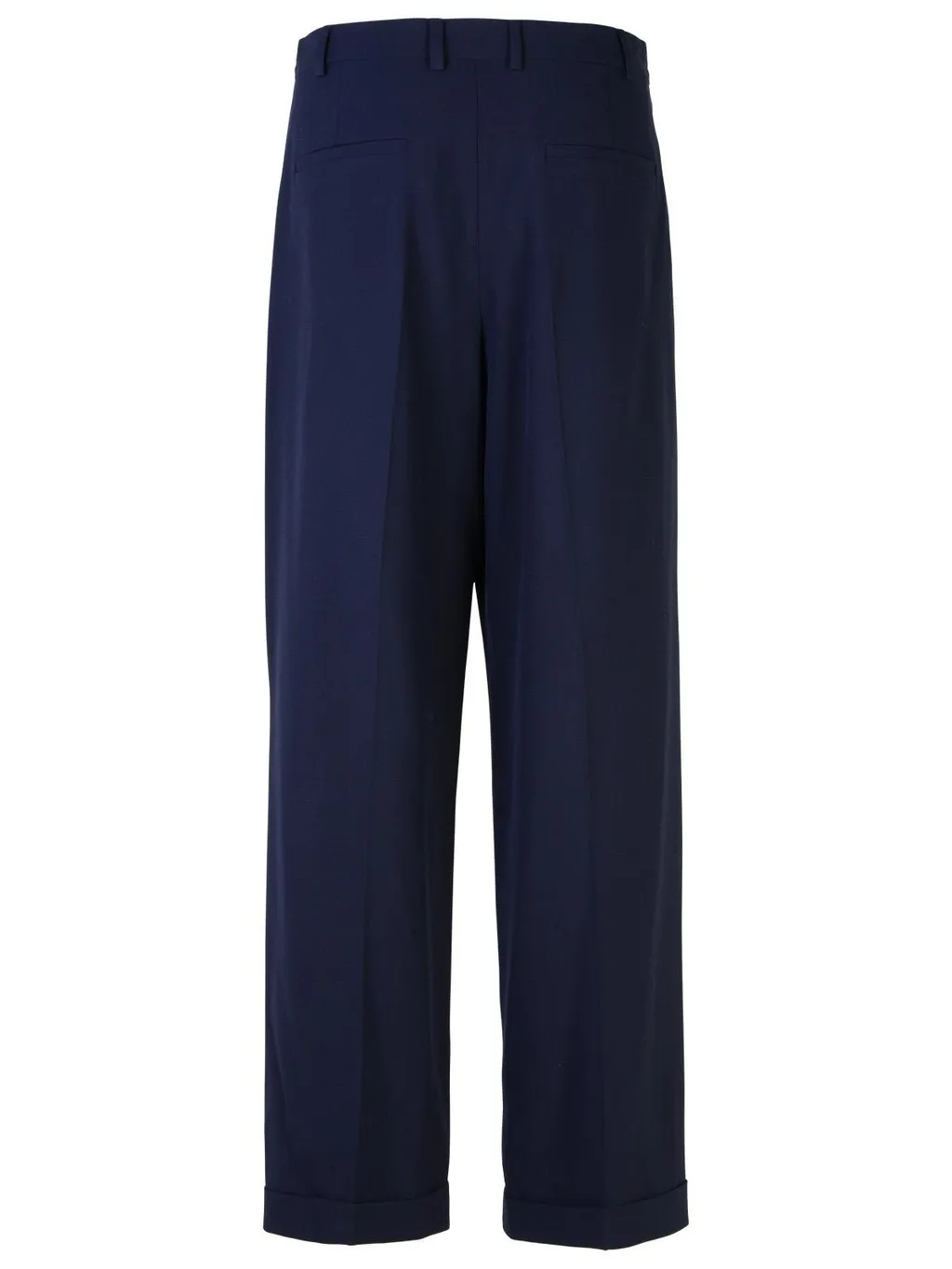 Marissa Navy Viscose Blend Trousers