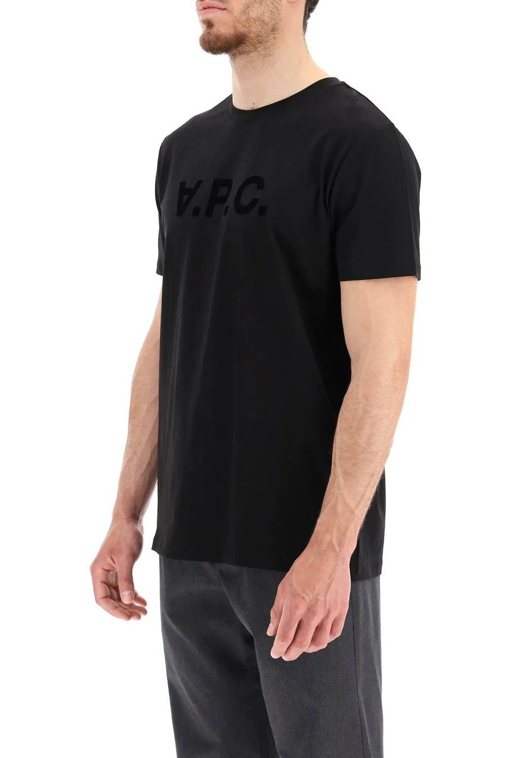 A.P.C. Vpc Logo Flocked T-Shirt