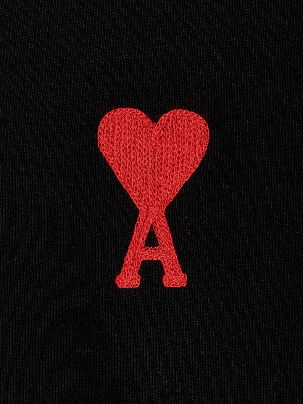 Ami Paris Ami De Coeur Logo Embroidered T-Shirt