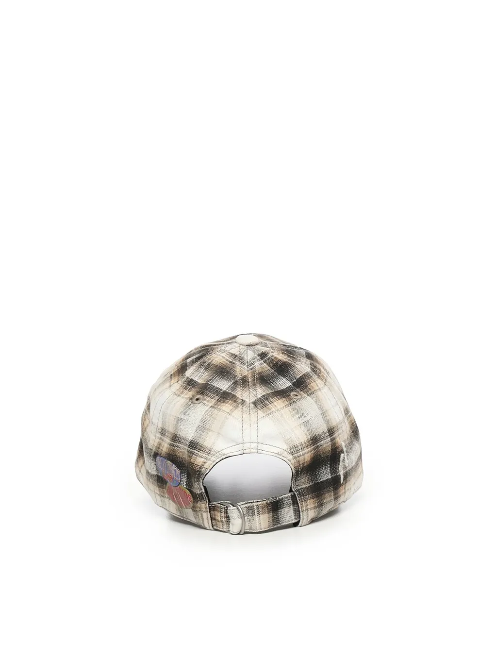 Acne Studios Logo Embroidered Checked Cap