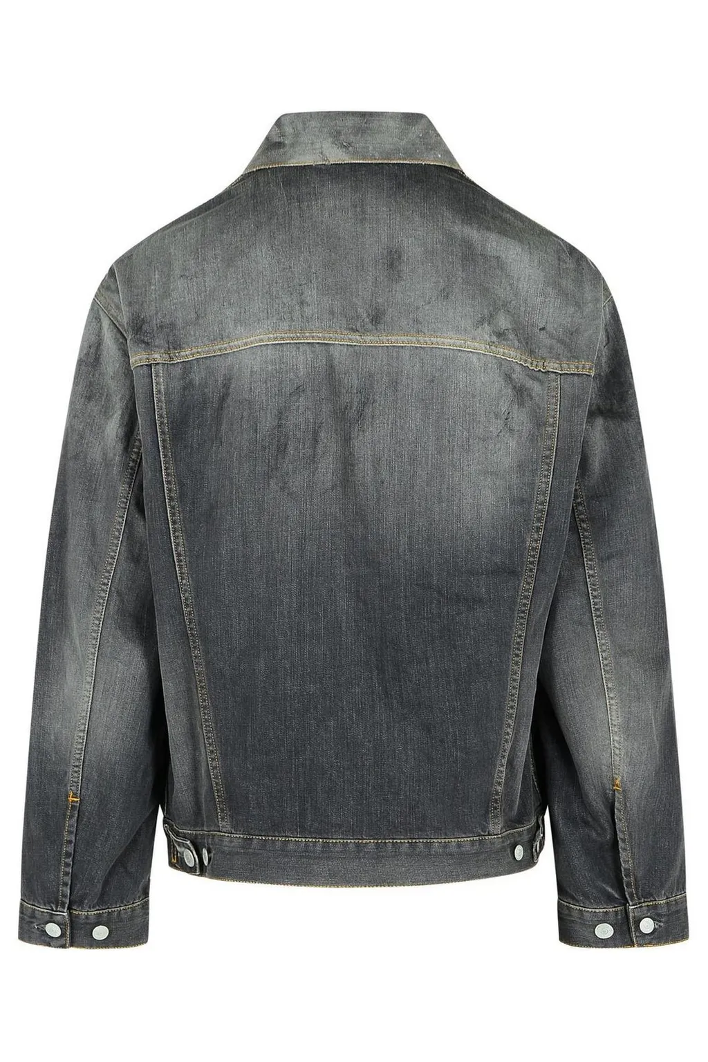 Acne Studios Button-Up Distressed Denim Jacket