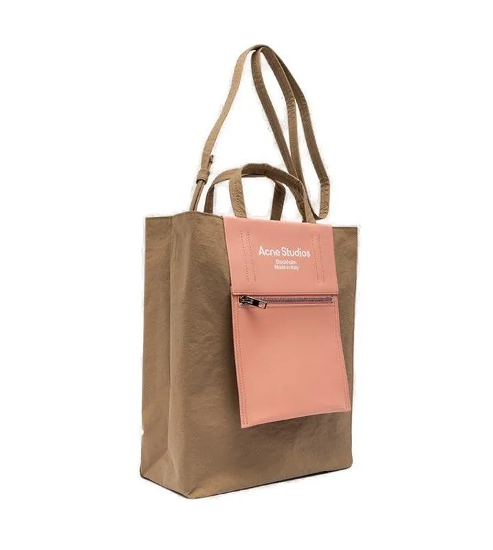 Acne Studios Papery-Texture Logo Printed Tote Bag