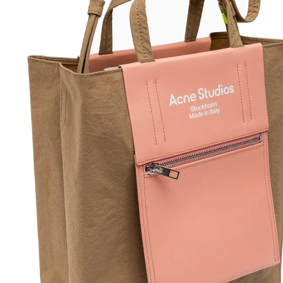 Acne Studios Papery-Texture Logo Printed Tote Bag