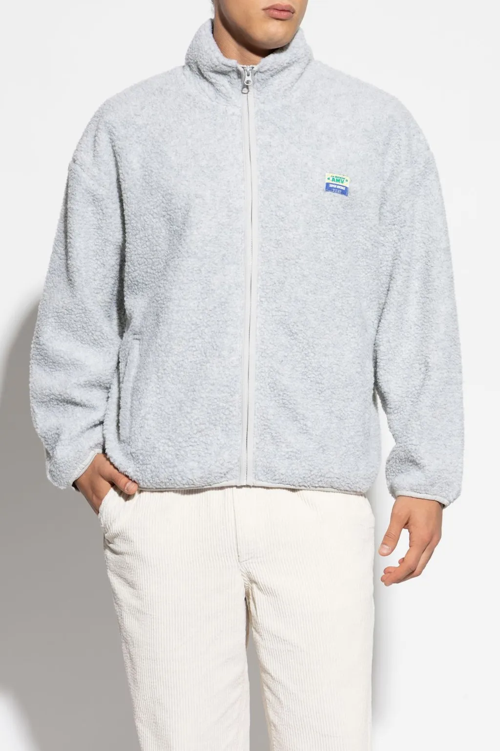 American Vintage Furry Logo Patch Sweater