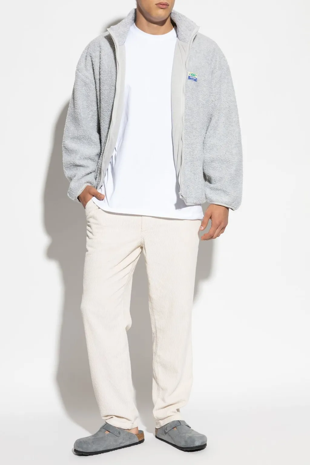 American Vintage Furry Logo Patch Sweater
