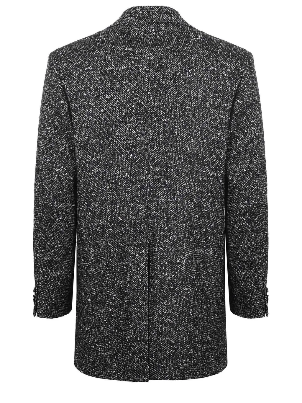 Berry & Brian Textured Single-Breasted Coat