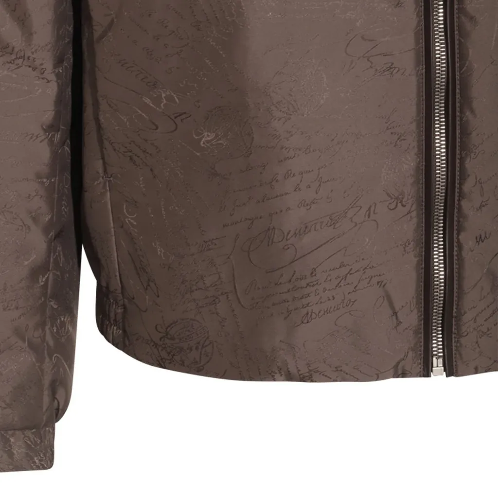 Berluti Logo Patch Zip-Up Jacket