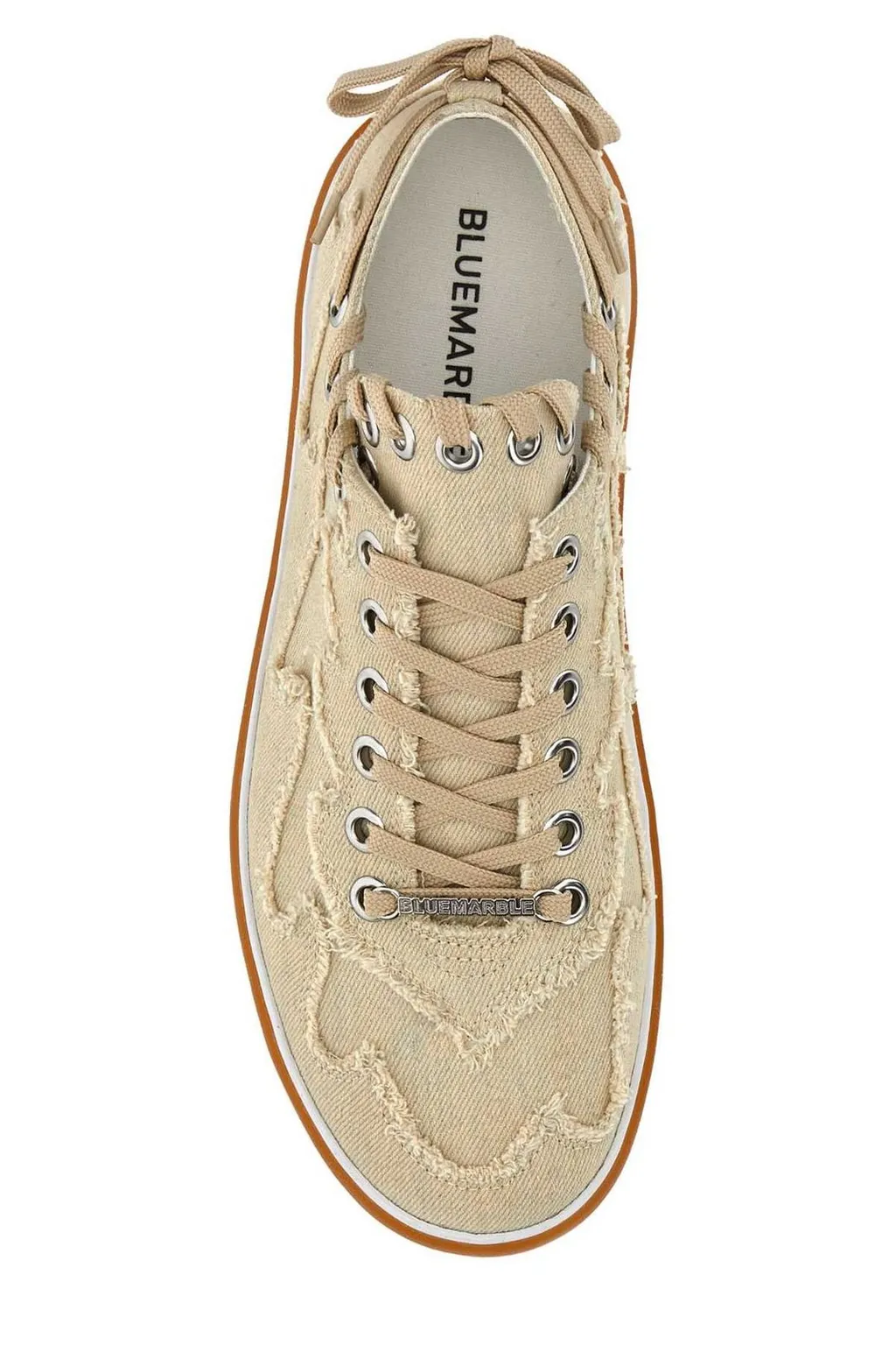 Bluemarble Kelly Frayed Detail Lace-Up Sneakers