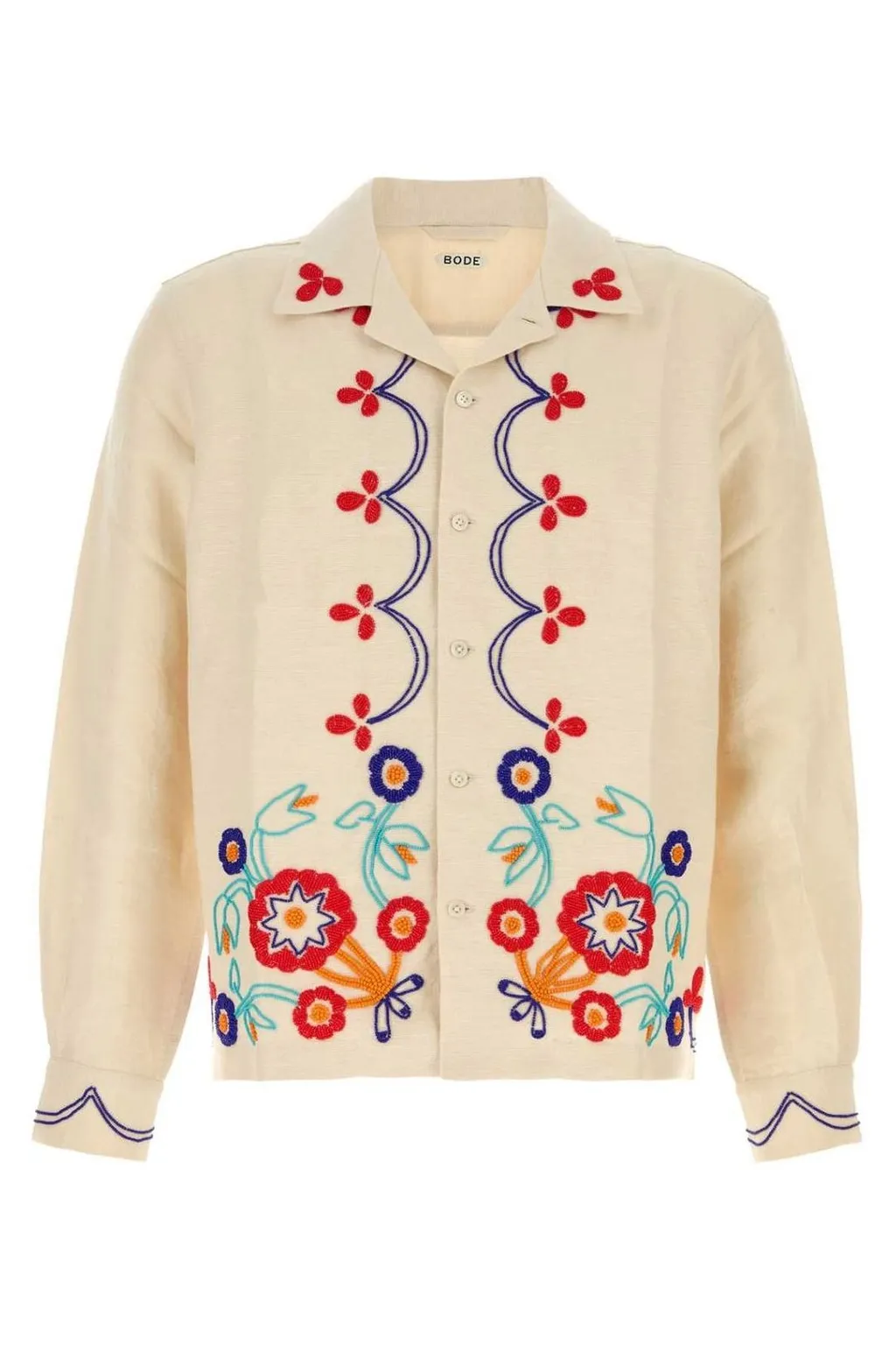Bode Garden Party Bead Shirt