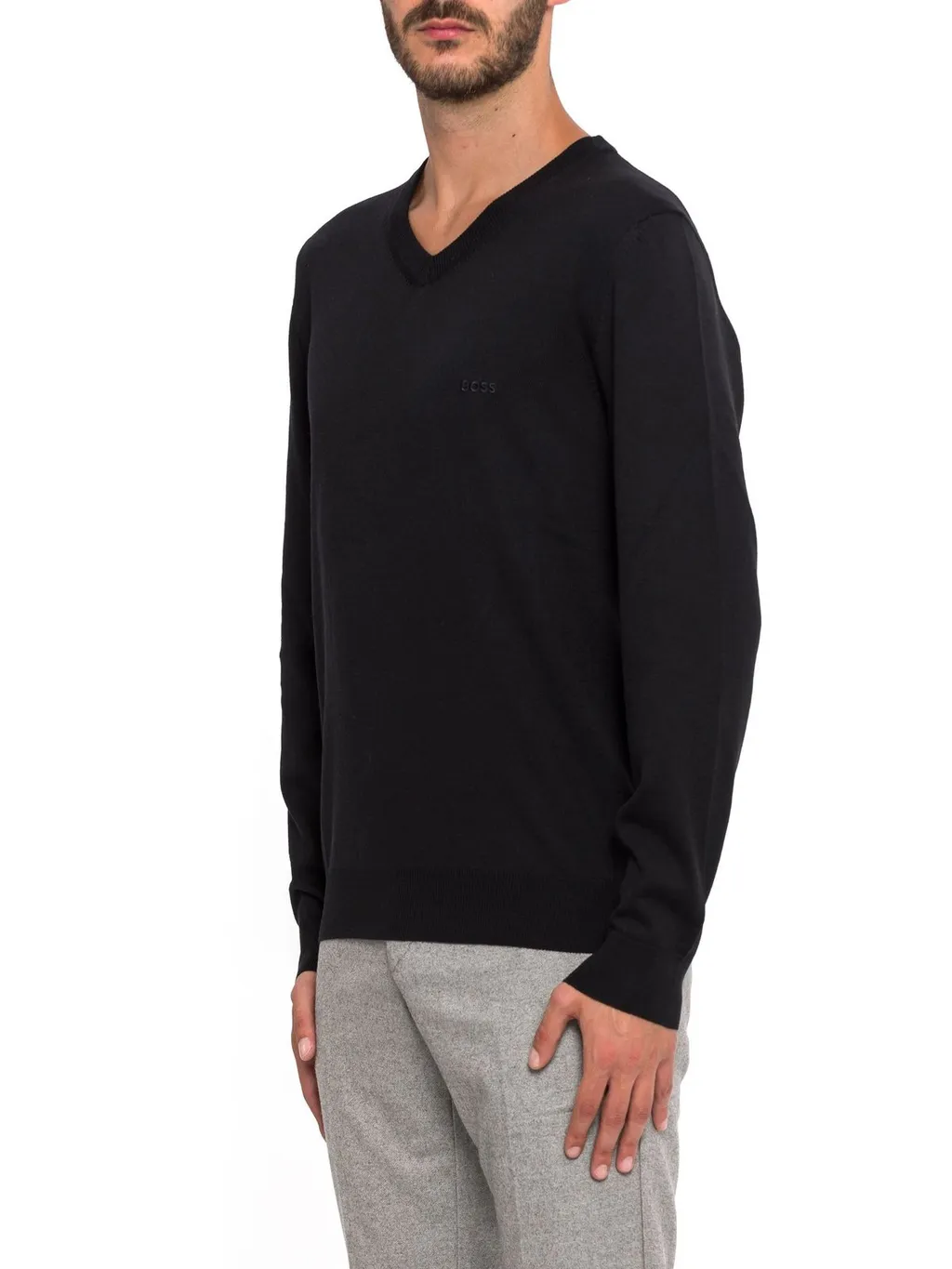 Boss Hugo Boss Logo Embroidered Regular Fit Jumper