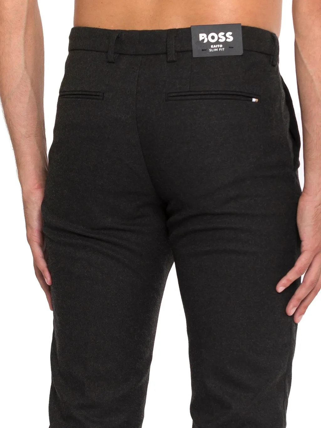 Boss Hugo Boss Logo-Patch Slim-Fit Trousers