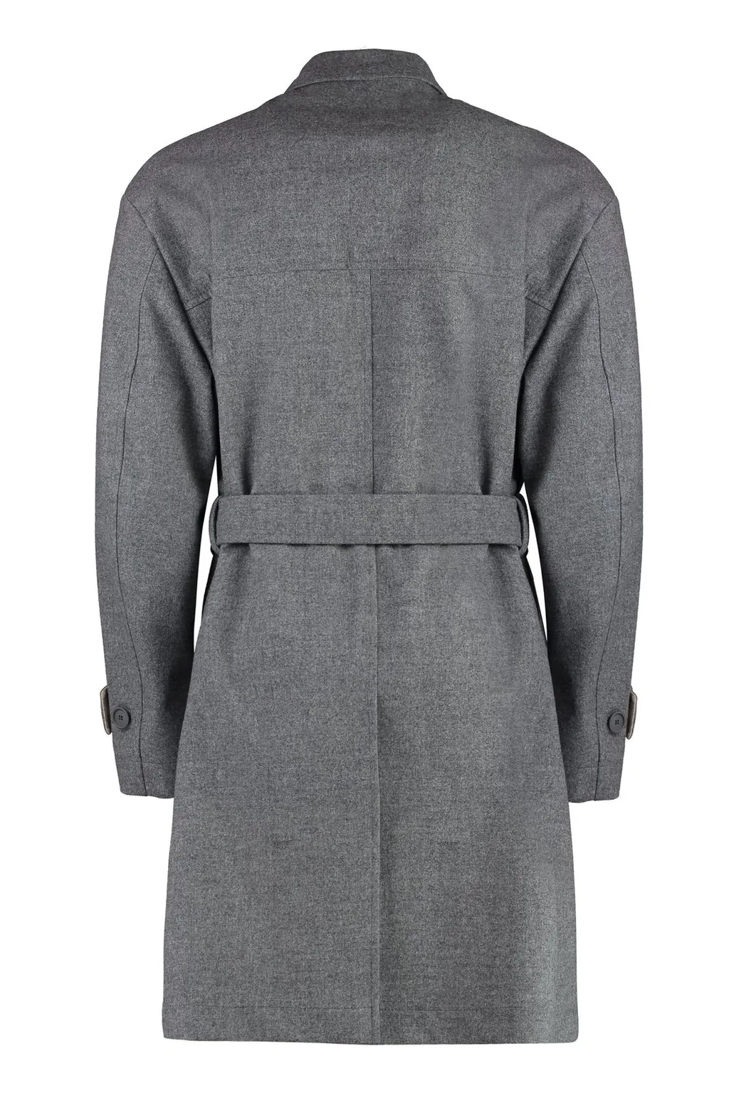 Boss Hugo Boss Belted Flannel Trench Coat