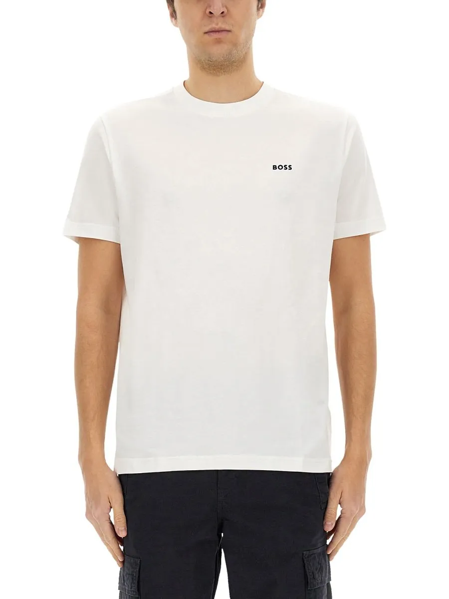 Boss Hugo Boss Logo Embossed Regular-Fit T-Shirt