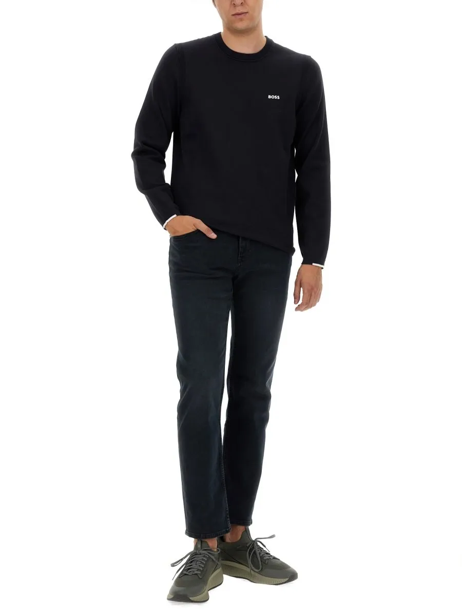 Boss Hugo Boss Logo Printed Regular-Fit Sweatshirt