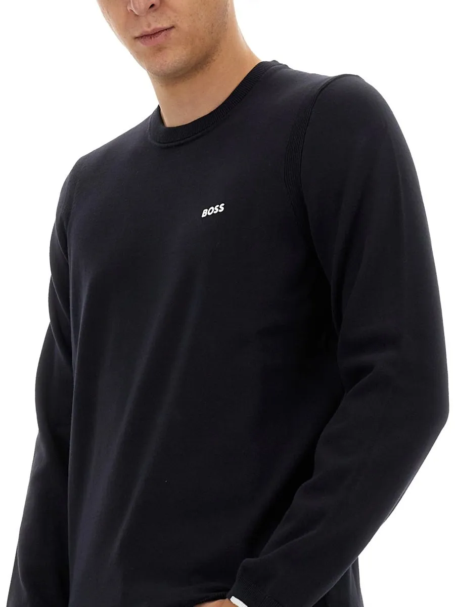 Boss Hugo Boss Logo Printed Regular-Fit Sweatshirt