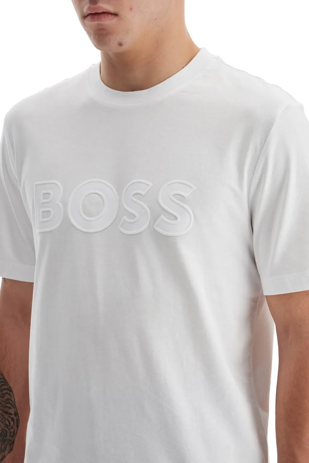 Boss Hugo Boss Logo Detailed Crewneck T-Shirt