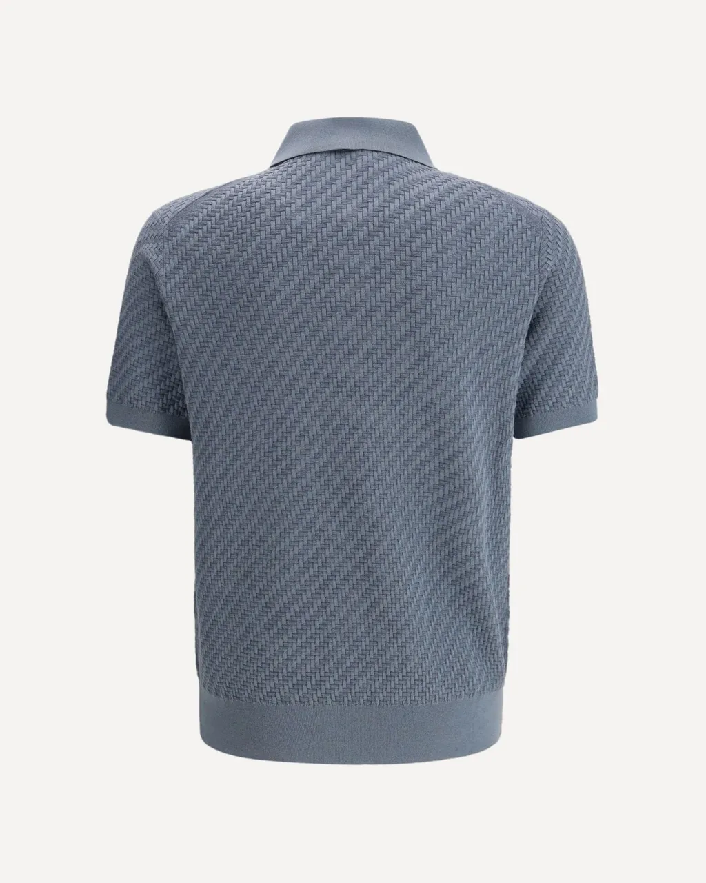 Brioni Textured Woven Polo Shirt