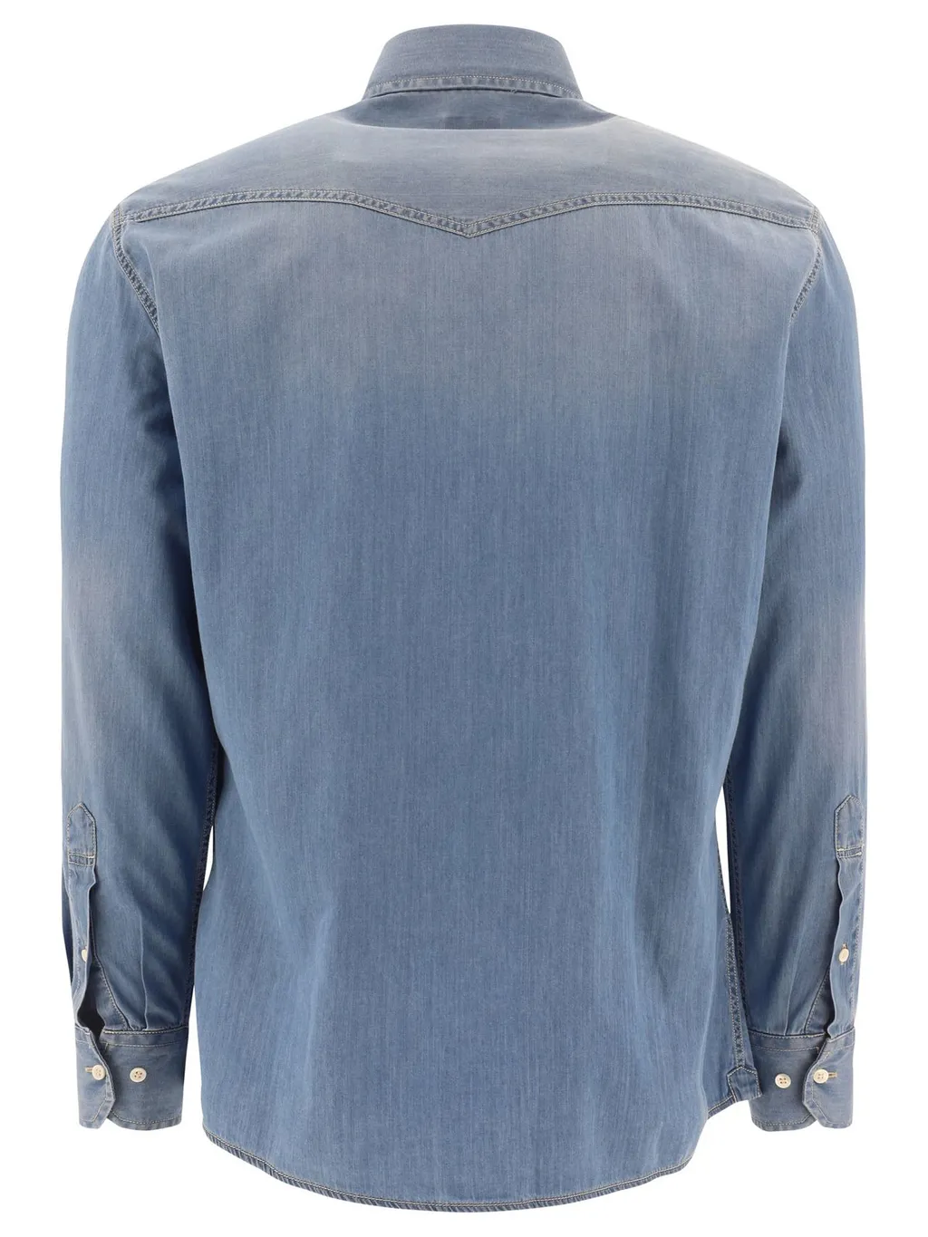 Brunello Cucinelli Long-Sleeved Denim Shirt