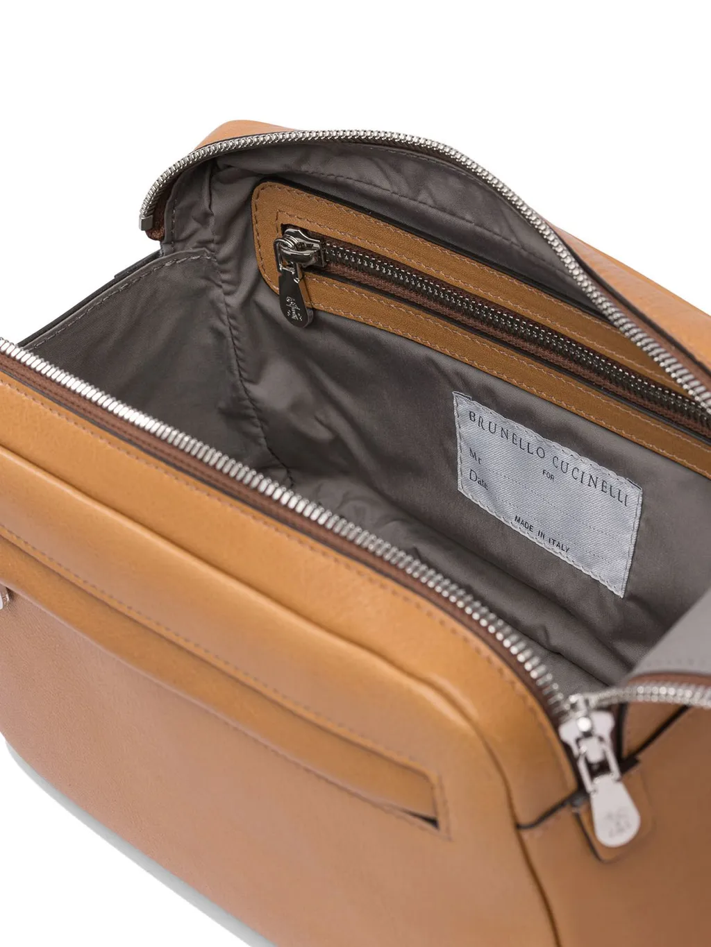 Brunello Cucinelli Double Zipper Beauty Case