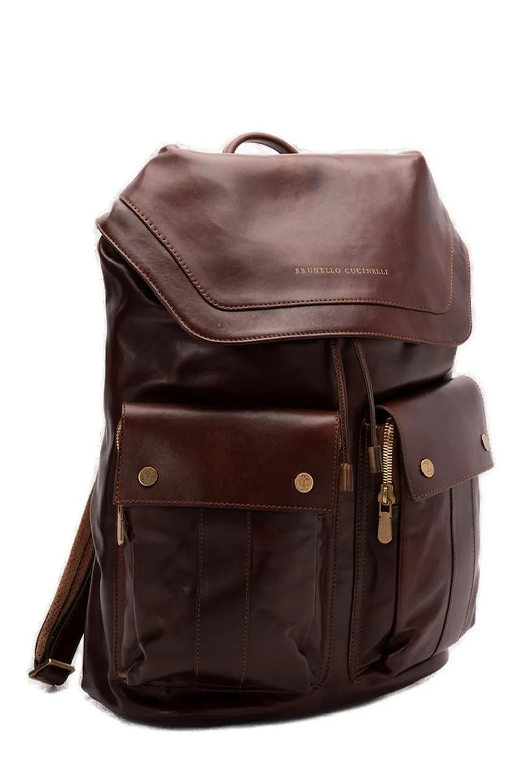 Brunello Cucinelli Logo Stamp Backpack