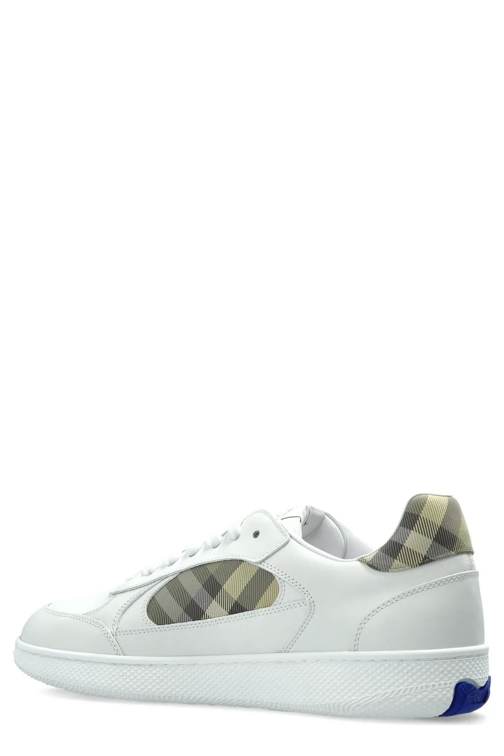 Burberry Check Detailed Lace-Up Sneakers