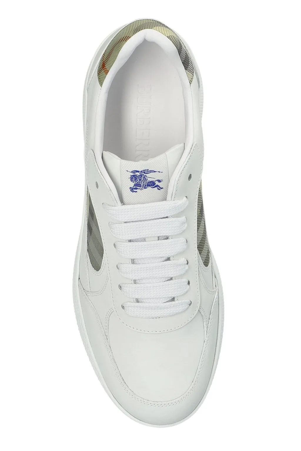 Burberry Check Detailed Lace-Up Sneakers