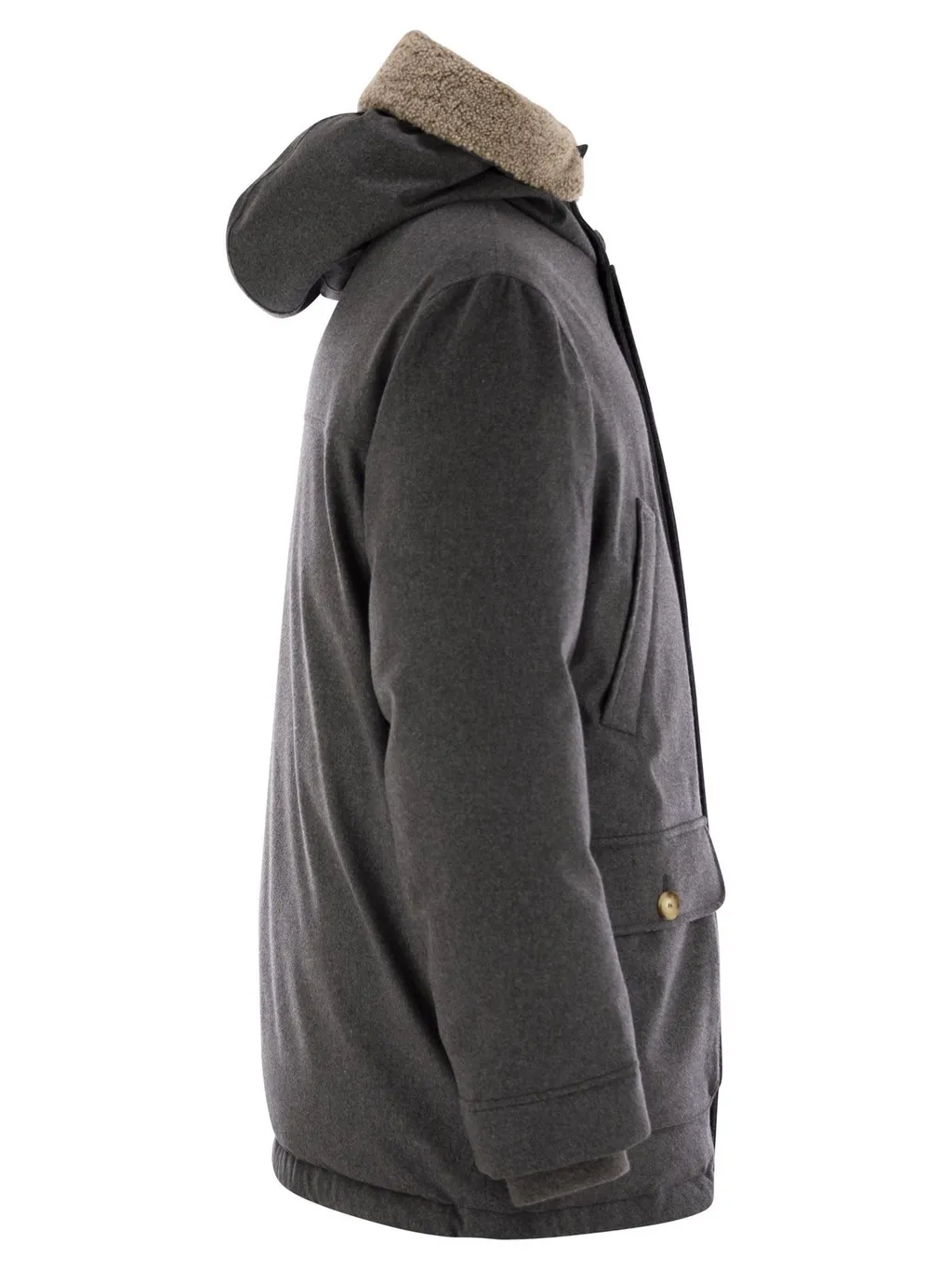 Brunello Cucinelli Shearling Down Coat
