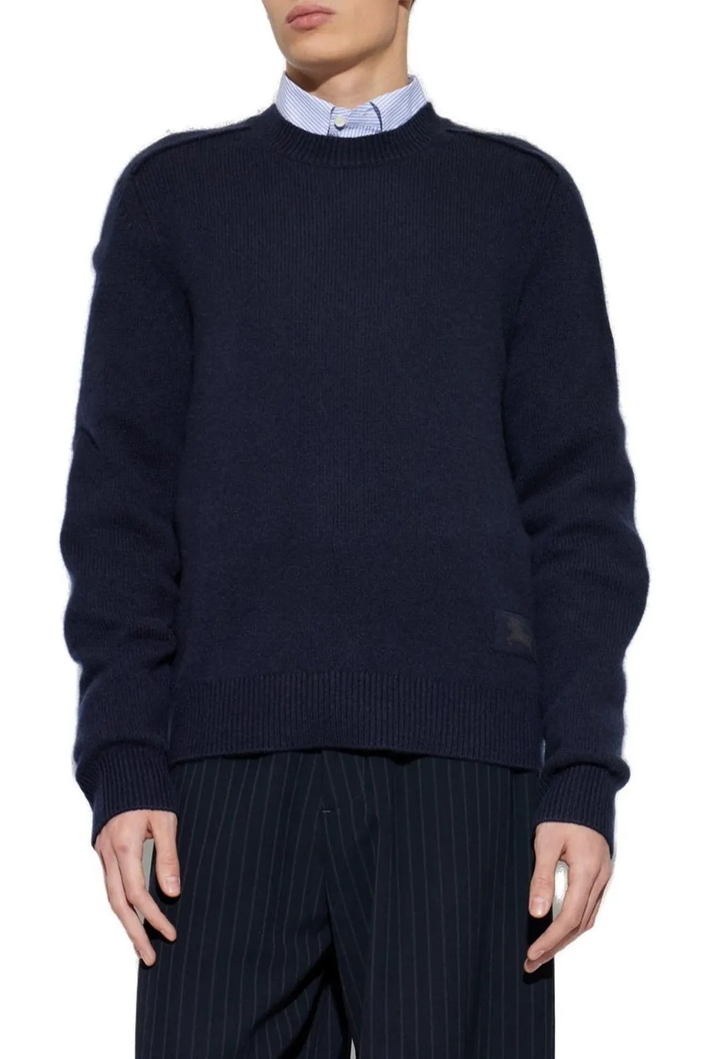 Burberry Ekd Jacquard Knitted Crewneck Jumper