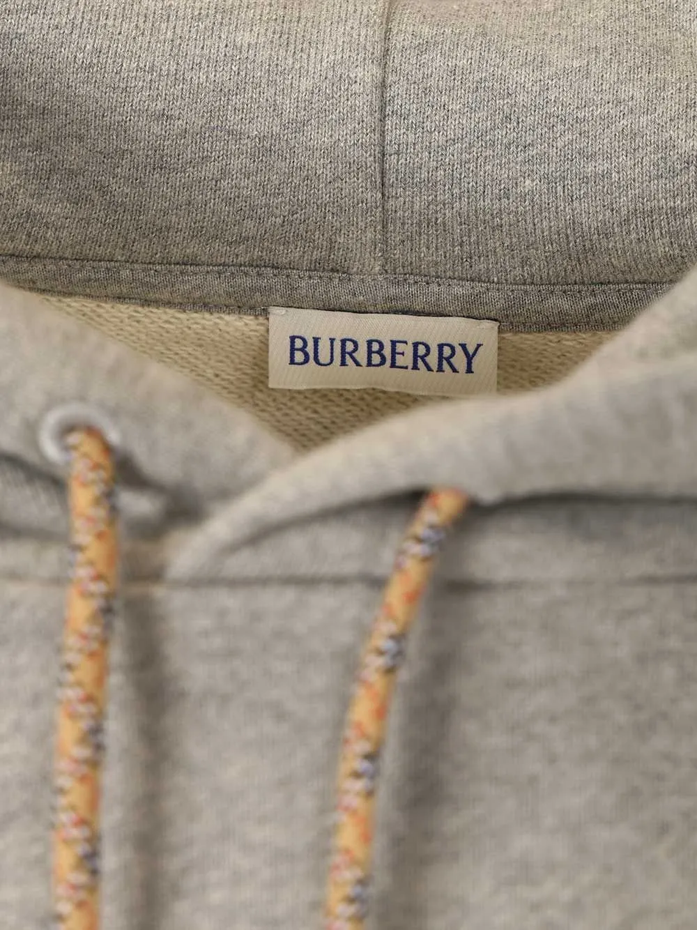Burberry Checked Sleeve Drawstring Hoodie