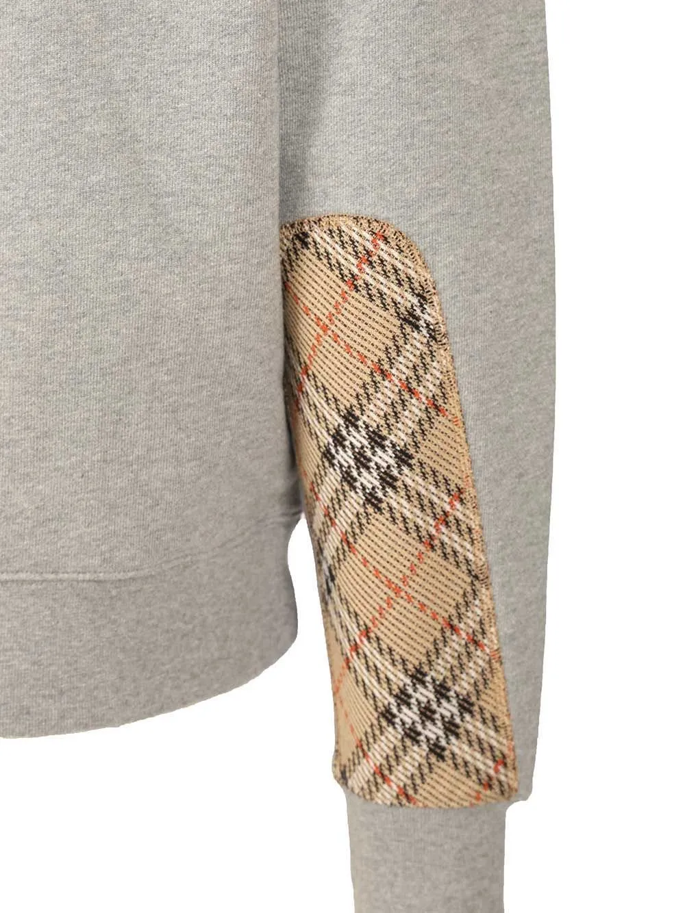 Burberry Checked Sleeve Drawstring Hoodie