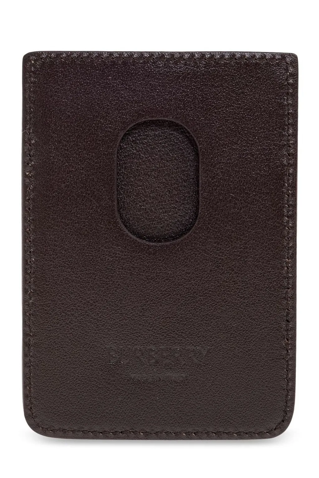 Burberry Pop Check Magnetic Card Case