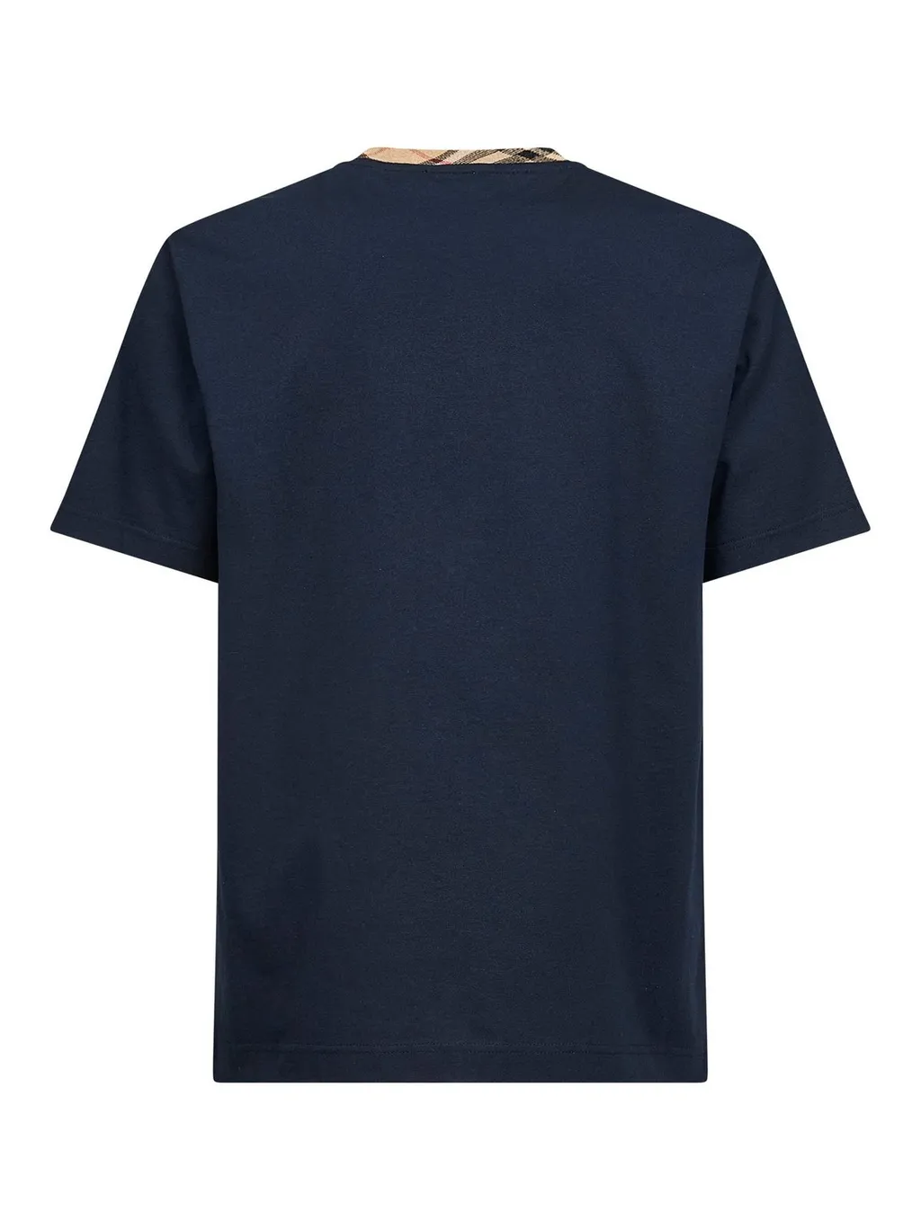 Burberry Check Trim Crewneck T-Shirt