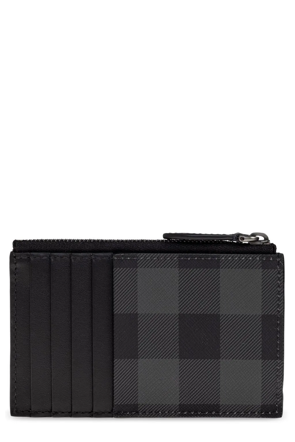 Burberry Logo Lettering Check Wallet