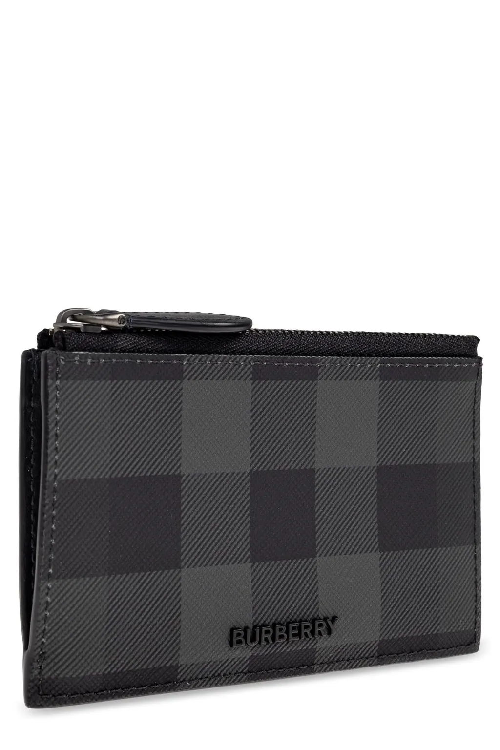 Burberry Logo Lettering Check Wallet