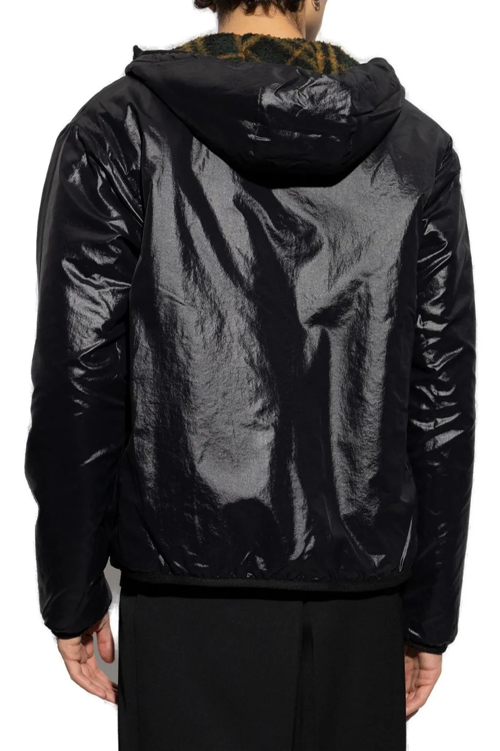 Burberry Checkered Reversible Zip-Up Coat