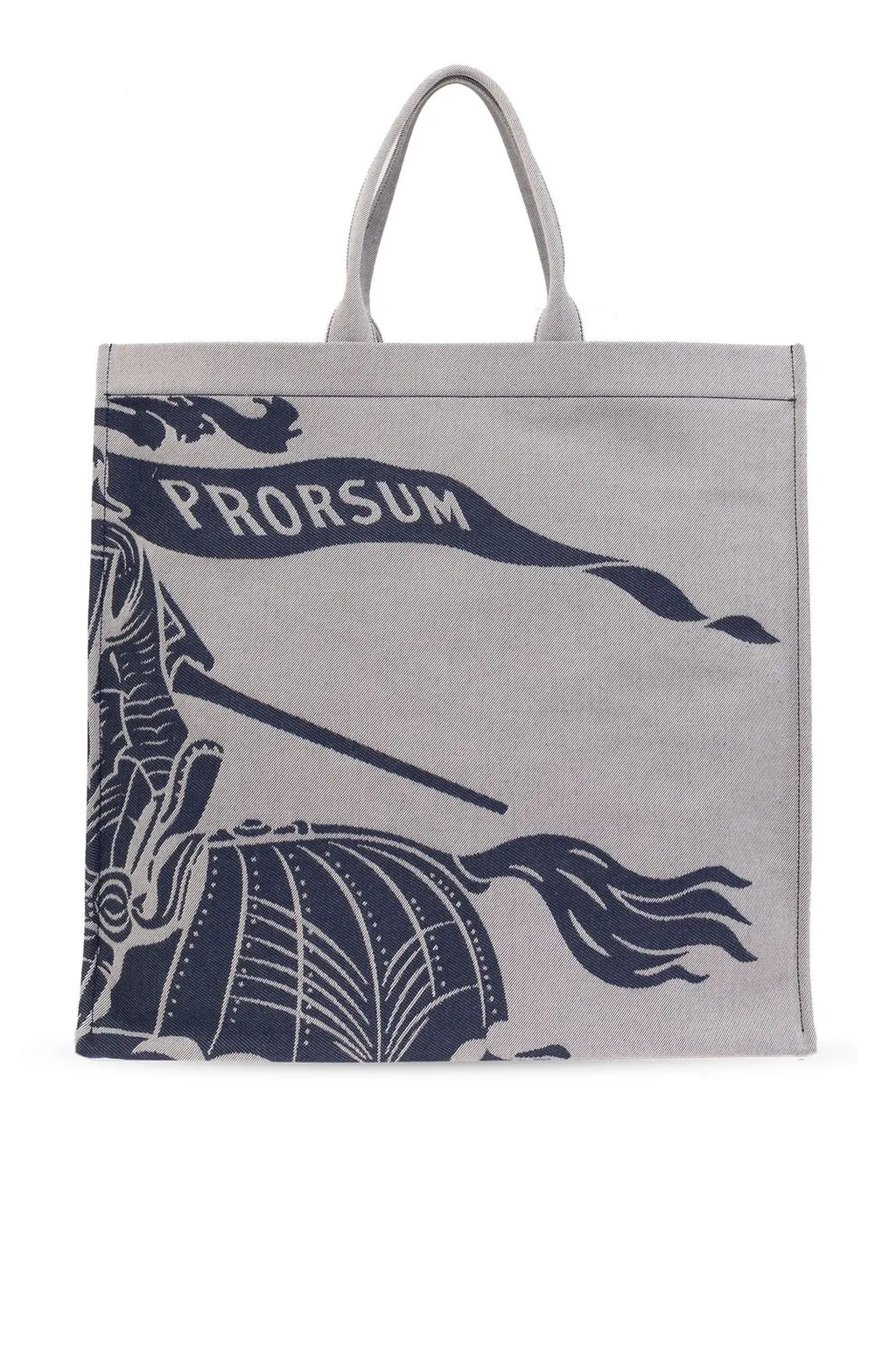Burberry Logo Embroidered Tote Bag