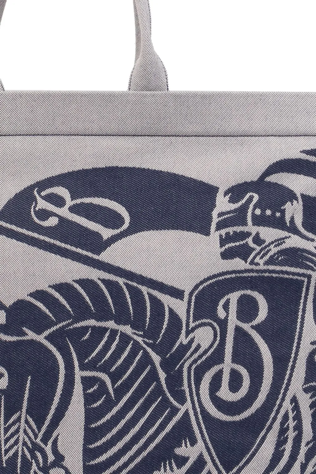 Burberry Logo Embroidered Tote Bag